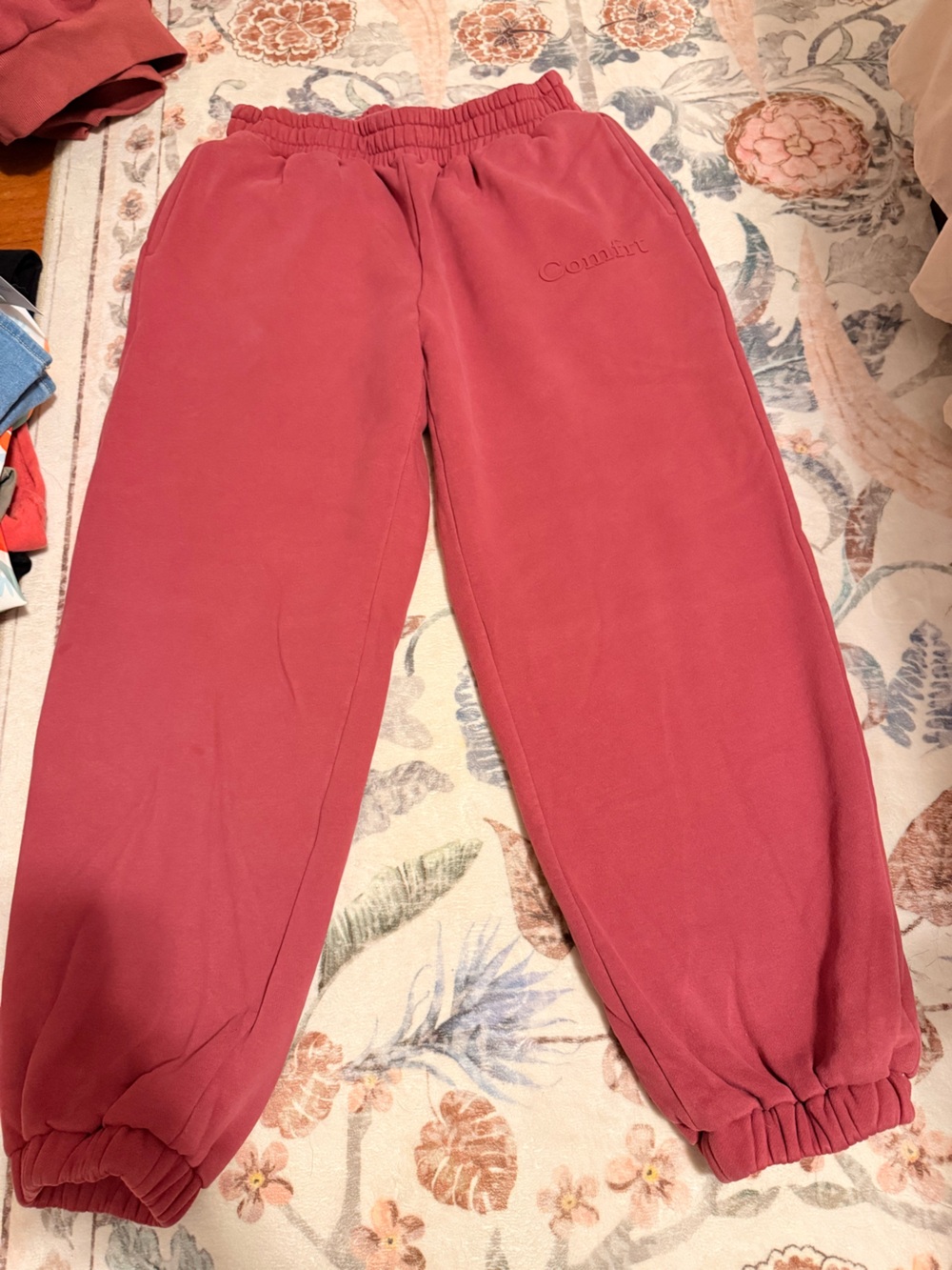 Comfrt Women's Track Pants Joggers - Berry